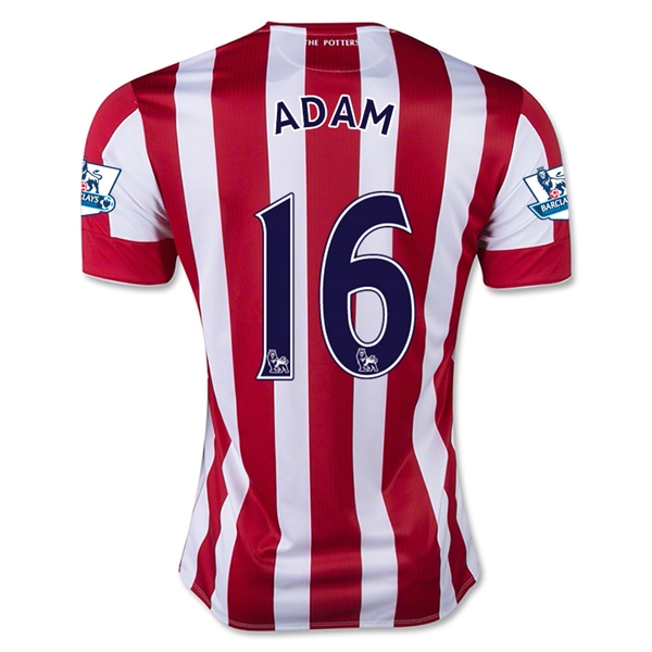 Stoke City 2015-16 ADAM #16 Home Soccer Jersey